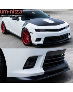 Fits 14-15 Chevy Camaro SS Only 1LE Style Front Bumper Lip Spoiler Unpainted PU