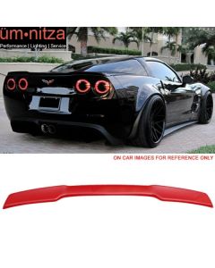 Fits 05-13 Chevy Corvette C6 OE Style Trunk Spoiler Painted Victory Red #WA9260