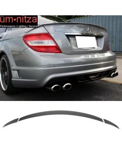 Fits 08-13 Benz W204 Sedan C-Class B Style Trunk Spoiler Painted ABS Matte Black