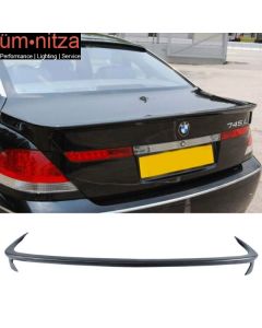 Fits 02-05 BMW E65 7-Series 745i 760i A Style Unpainted Rear Trunk Spoiler Wing