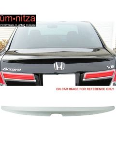 Fits 08-12 Honda Accord 4Dr OE Style Trunk Spoiler Painted #NH578 Taffeta White