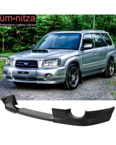 Fits 03-05 Subaru Forester SG5 DS Style Unpainted Front Bumper Lip Spoiler PU