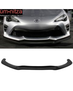 Fits 13-20 Toyota 86 BRZ FR-S GT Style Front Bumper Lip Spoiler Unpainted PU