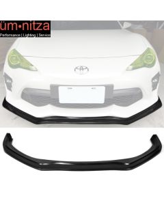 Fits 17-20 Toyota 86 GT86 FT86 CS Style Unpainted Black Front Bumper Lip - PU