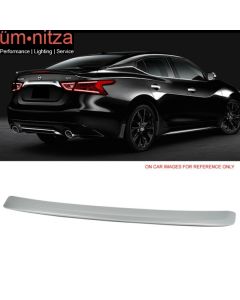 Fits 16-18 Maxima A36 OE2 Trunk Spoiler Painted Brilliant Silver Metallic #K23