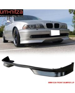 Fit 01-03 BMW E39 5-Series M2 / Mtec Style Front Bumper Lip Spoiler Unpainted PU