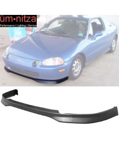 Fits 93-97 Honda Civic Del Sol Type R Unpainted Front Bumper Lip Spoiler - PU