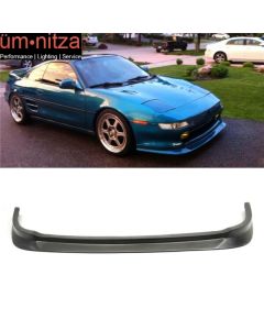 Fits 91-99 Toyota MR2 SW20 CX Style Front Bumper Lip Spoiler Unpainted Black PU