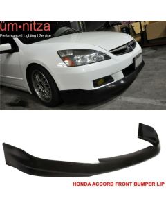 Fits 06-07 Honda Accord Coupe HFP Style Front Bumper Lip Spoiler Unpainted PU