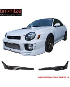 Fits 02-03 Subaru Impreza WRX STI V2 Front Bumper Lip Spoiler Unpainted PU