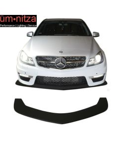 Universal Fitment Type 5 Front Bumper Lip Spoiler Splitter Unpainted Black PP