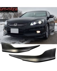 Fits 11-12 Accord Sedan 4Dr OE Style Front Bumper Lip Splitter Polypropylene PP