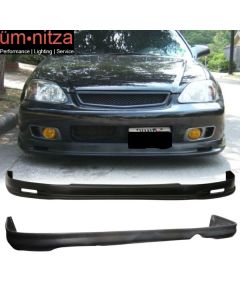 Fits Honda Civic EK 99-00 2 4Dr MG Front + Rear Bumper Lip Spoiler PP