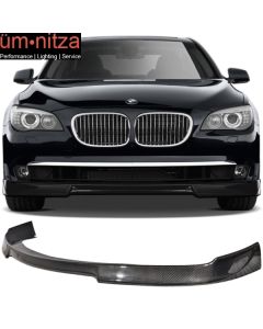 Fits 09-12 BMW 7-Series F01 VRS Style Carbon Fiber Front Bumper Lip Spoiler