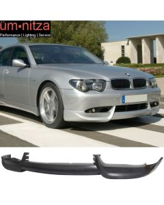 Fits 02-05 BMW E65 E66 7-Series AC-S Style Front Bumper Lip Spoiler Splitter PU