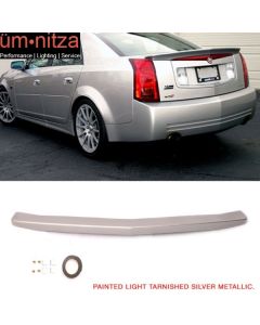 Fits 03-07 CTS 4Dr Paint Trunk Spoiler # WA994L Light Tarnished Silver Metallic