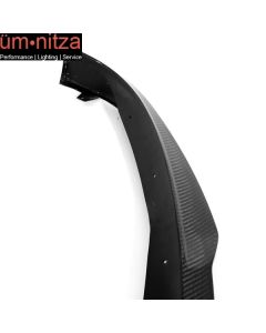 Fits 17-23 Tesla Model 3 IKON Front Bumper Lip Spoiler Carbon Fiber Splitter Kit