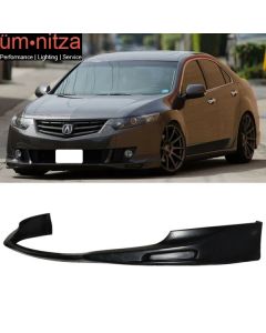 Fits 09-10 Acura TSX CU1 JDM S Style Front Bumper Lip Spoiler - PU