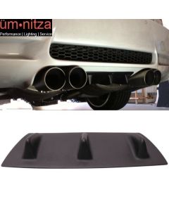 Fit 08-13 BMW 3 Series E90 E92 E93 V1 Rear Shark Fin Bumper Diffuser Matte Black