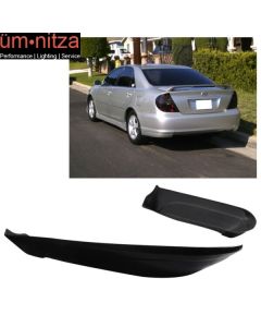 Fits 02-03 Toyota Camry Unpainted Black Rear Bumper Lip PU