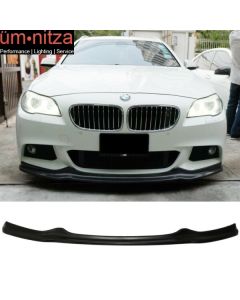 Fits 11-16 BMW F10 5 Series M Sport AK Style Front Bumper Lip PU Chin Spoiler