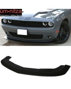 Fits 15-23 Dodge Challenger SXT Front Bumper Lip Spoiler Black Primer PP