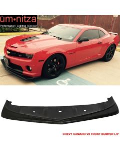 Fits 10-13 Chevy Camaro V8 SS Z28 Style Front Bumper Lip Spoiler Unpainted PU