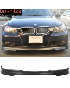 Fits 05-08 BMW E90 3-Series 4DR C Style PU Unpainted Front Bumper Lip Spoiler