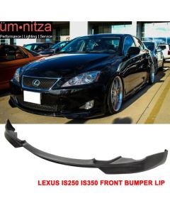 Fits 06-08 Lexus IS250 IS350 IKON Style Unpainted Front Bumper Lip Spoiler - PU