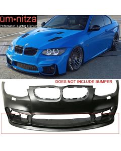 V1 Style PU Front Bumper Lip For 11-13 Fit BMW E92 LCI Models With M4 Style Bumper