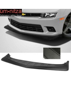 Fits 14-15 Chevy Camaro Z28 Style Front Bumper Lip Matte Black - PP