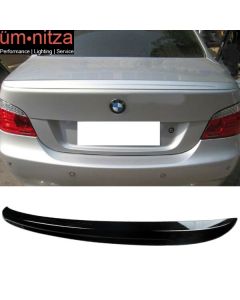 Fits 04-10 Fit BMW E60 5-Series Sedan M5 Trunk Spoiler Wing Painted #668 Jet Black