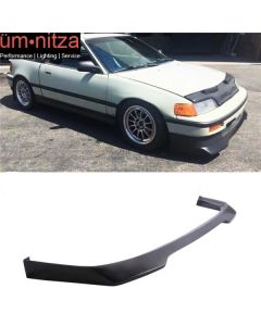 Fits 88-91 Honda CRX IKON Evo Style Front Bumper Lip Spoiler Chin Unpainted PU