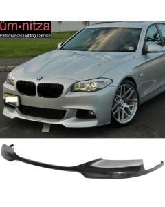 Fits 11-16 BMW F10 5 Series Sedan V Style Front Bumper Lip Spoiler- PU