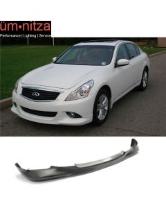 Fits 10-13 Infiniti G37 Sedan 4Dr OE Style Front Bumper Lip PU