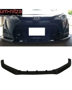 Fits 13-16 Scion FR-S Ikon V3 Style Front Bumper Lip Spoiler Unpainted Black PU