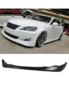 Fits 09-10 Lexus IS250 IS350 Sedan V Style Front Bumper Lip Spoiler PU