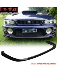 Fits 97-01 Subaru Impreza STI Style GC8 Front Bumper Lip Unpainted PU Spoiler