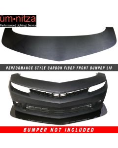 Fits 14-15 Chevrolet Camaro V1 Style Front Bumper Lip Spoiler Carbon Fiber CF