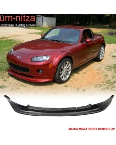 Fits 06-08 Mazda MX-5 Miata MX5 GV Style Front Bumper Lip Spoiler Unpainted PU