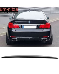 Fits 09-15 Fit BMW F01 7 Series AC Trunk Spoiler Painted Black Sapphire #475