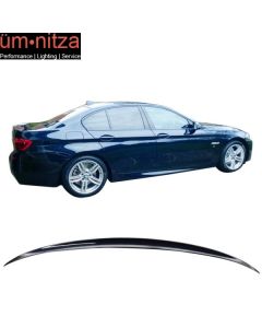 Fits 11-16 5-Series F10 M5 Trunk Spoiler Painted #416 Carbon Black Metallic