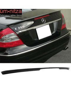 Fits 03-09 Benz W211 E-Class Sedan AMG Trunk Spoiler Painted #197 Obsidian Black