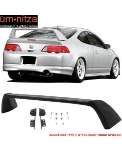 Fits 02-06 Acura RSX DC5 Coupe Type R TR Style Rear Trunk Spoiler Unpainted ABS