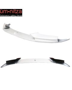 Fits 11-16 F10 5 Series Performance Front Bumper Lip Painted Alpine White #300