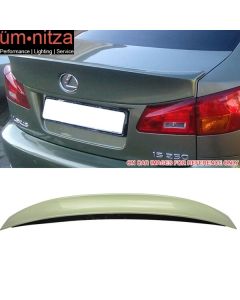 Fits 06-13 Lexus IS250 350 IS-F Trunk Spoiler Starfire #6U3 Desert Sage Mica