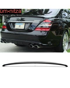 Fits 07-13 Mercedes-Benz W221 S-Class AMG Style Unpainted ABS Trunk Spoiler Wing