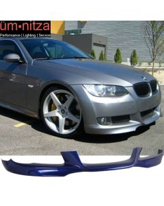 Fits 07-10 Fit BMW E92 Coupe M-Tech Style Front Bumper Lip #A30 Interlagos Blue