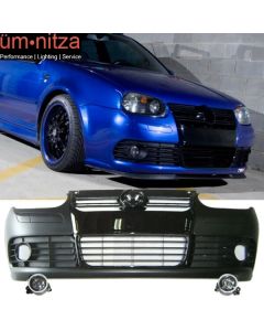 Fits 99-04 VW Golf MK4 R32 Style PP Front Bumper Conversion And Foglight Lamp