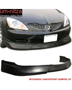 Fits 04-07 Mitsubishi Lancer Front Bumper Lip Spoiler Ralli Style Unpainted PU